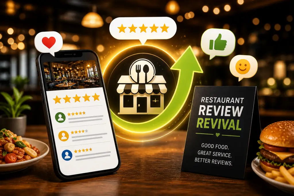 Restaurant ORM Review Dashboard & Strategy Mockup